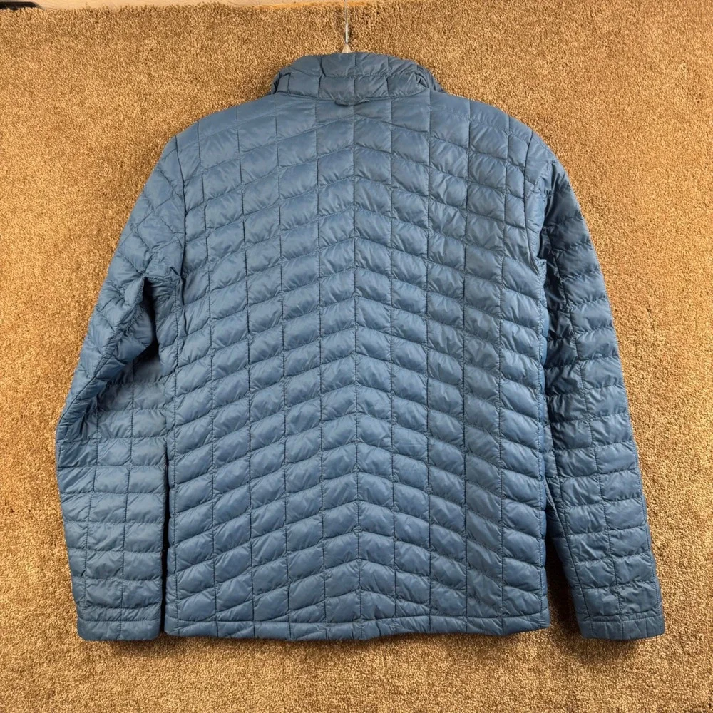 The North Face Mens ThermoBall Eco Quilted Puffer Jacket Blue Medium